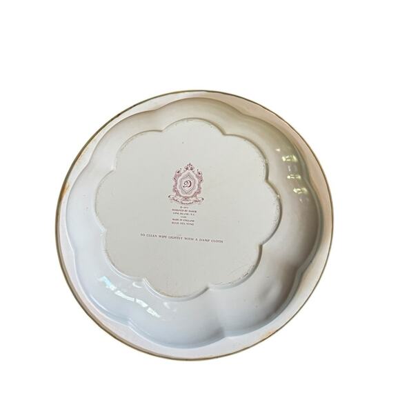 Floral Oriental Daher Decorated Ware Tin Plate 1971 England Blue Peach Gold VTG - Picture 3 of 7